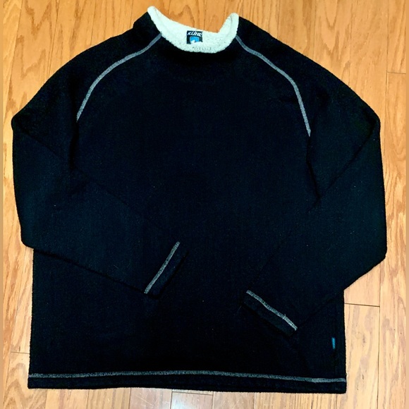 Vtg Men’s XL KUHL Alfpaca Fleece Lightweight Packable Stovepipe Rollneck Sweater - Picture 2 of 14